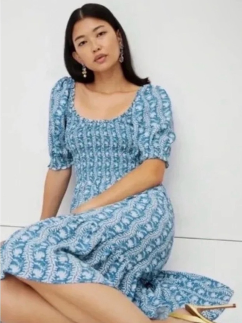 Hill House The Louisa Nap Dress in Trailing Vine